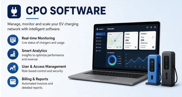 CPO Software for Smarter EV Charging Network Operations