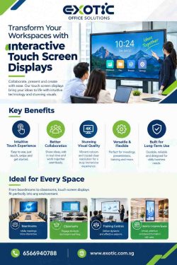 Transform Workspaces with Interactive Touch Screen Displays