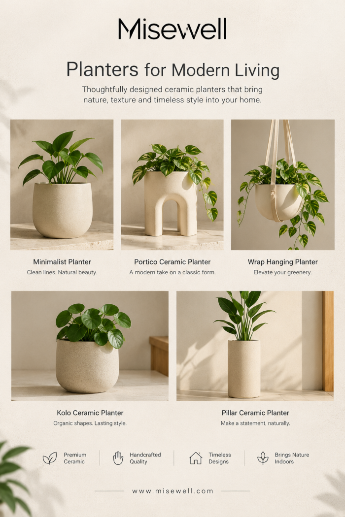 Minimalist Planters for Modern Homes: Discover Mise Well’s Ceramic Collection