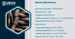 Monel 400 Pernos