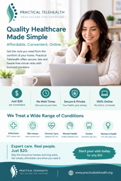 Practical Healthcare: Quality Care Online for Just $20