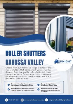 Roller shutters barossa valley
