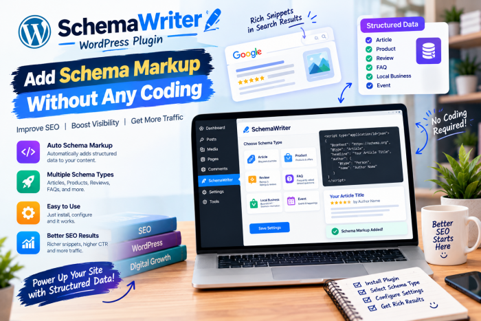 SchemaWriter by WP1Click: Smarter WordPress Schema SEO