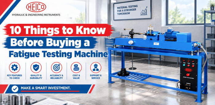 10 Things to Know Before Buying a Fatigue Testing Machine