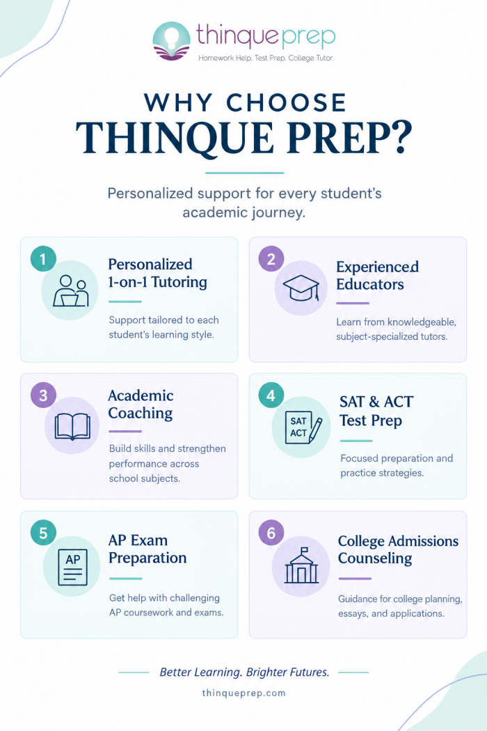 Why Choose Thinque Prep? Top 6 Benefits for Student Success