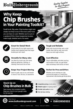 Why Keep Chip Brushes in Your Painting Toolkit?