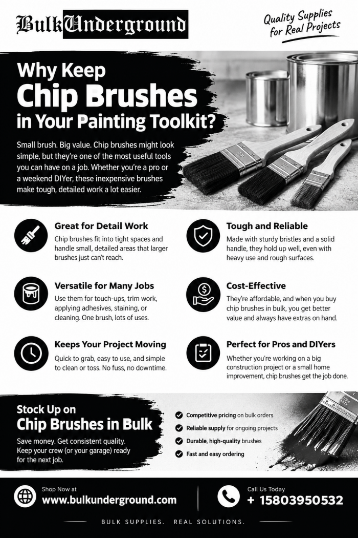 Why Keep Chip Brushes in Your Painting Toolkit?
